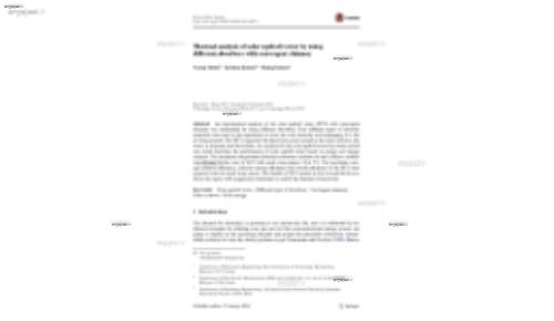 Thermal analysis of solar updraft tower by using different absorbers with convergent chimney